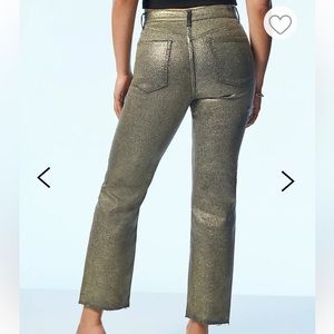 BNWT Gold shimmer jeans by Own. Size 26
